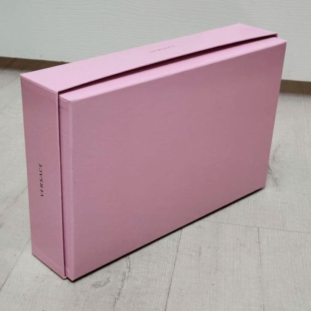 VERSACE Bright Crystal EMPTY Authentic Large Pink Gift Box 13,5" x 8,5 x 3" - Picture 2 of 9